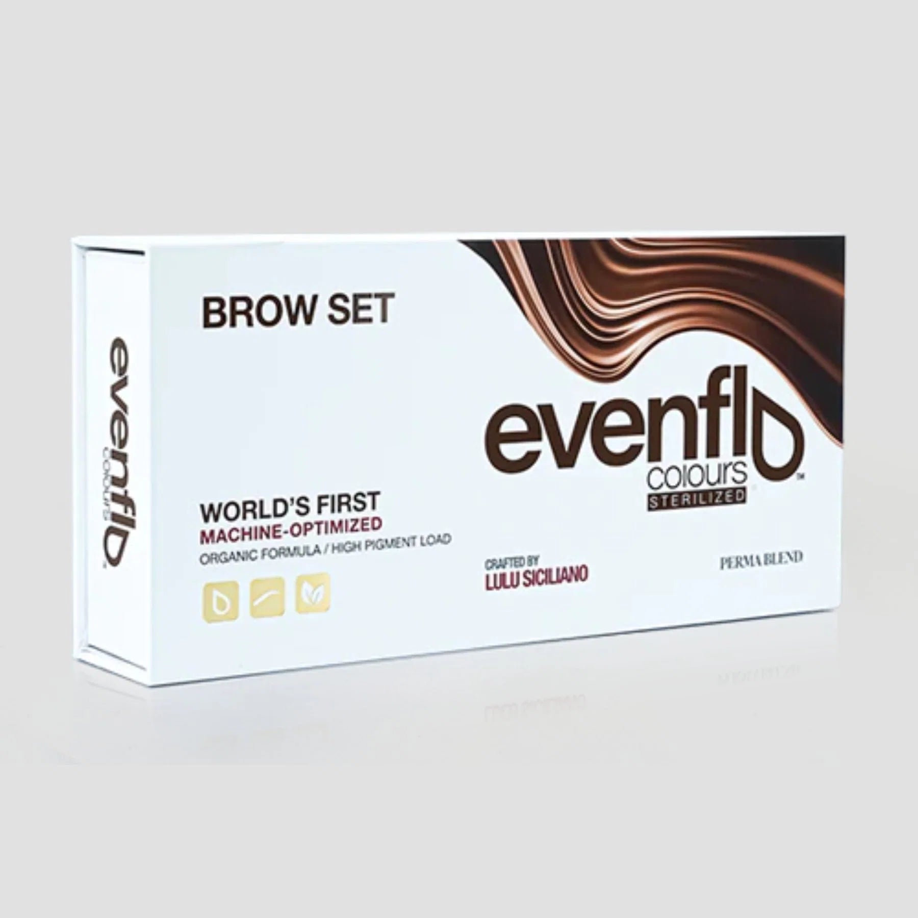 Eyebrow Pigments Set – Evenflo Colours Brow Set 5 x 15ml | Perma Blend Eyebrow Pigments | PMU Eyebrow Pigment Kit for Microblading, Ombré Brows & Powder Brows | Professional Permanent Makeup Brow Ink Set