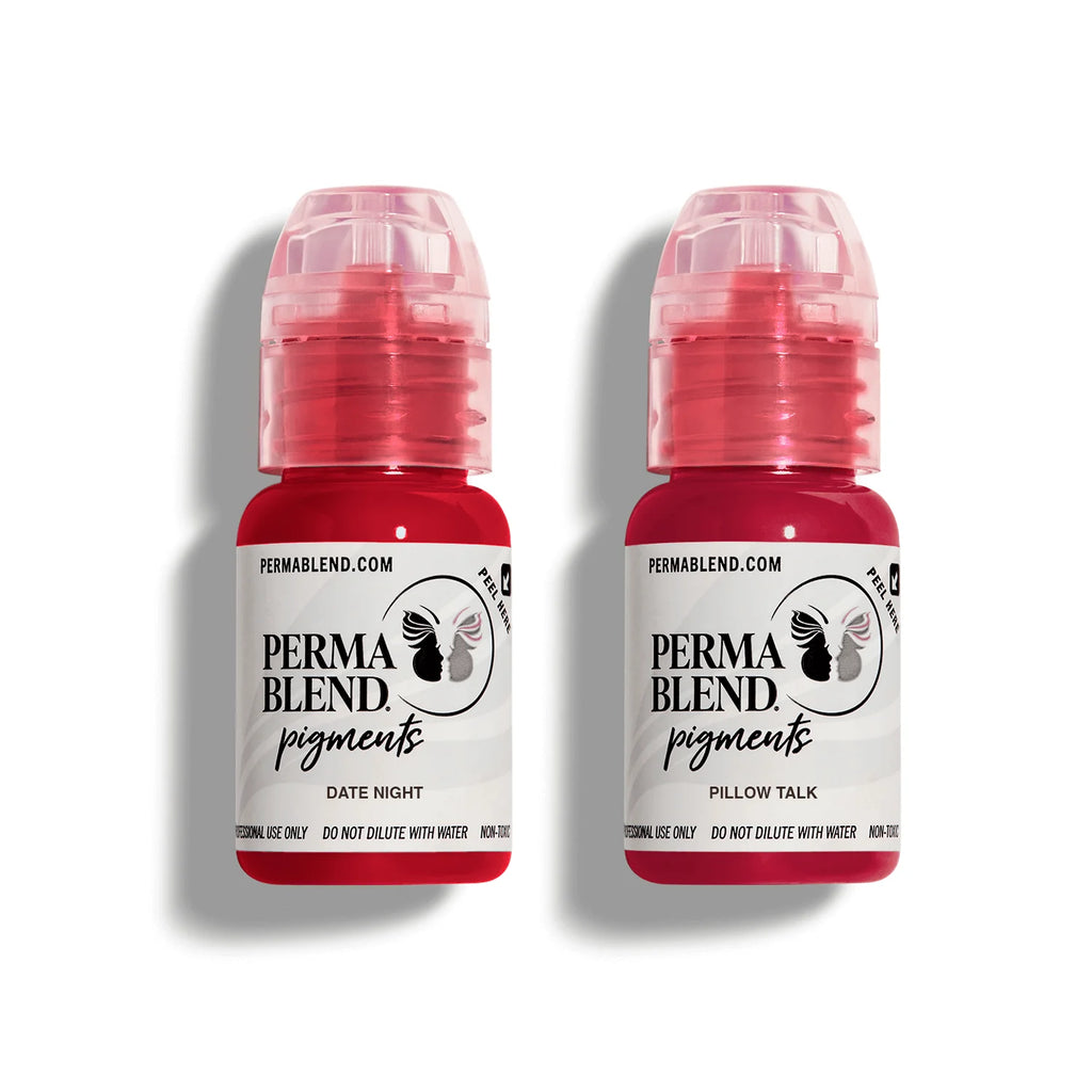 Lip Pigment Set – Perma Blend Berry Lip Mini Set 2x15ml | Lip Shades, Lip Blush Pigment Set, Lip Tattoo Ink, SPMU Lip Color for Semi Permanent Makeup
