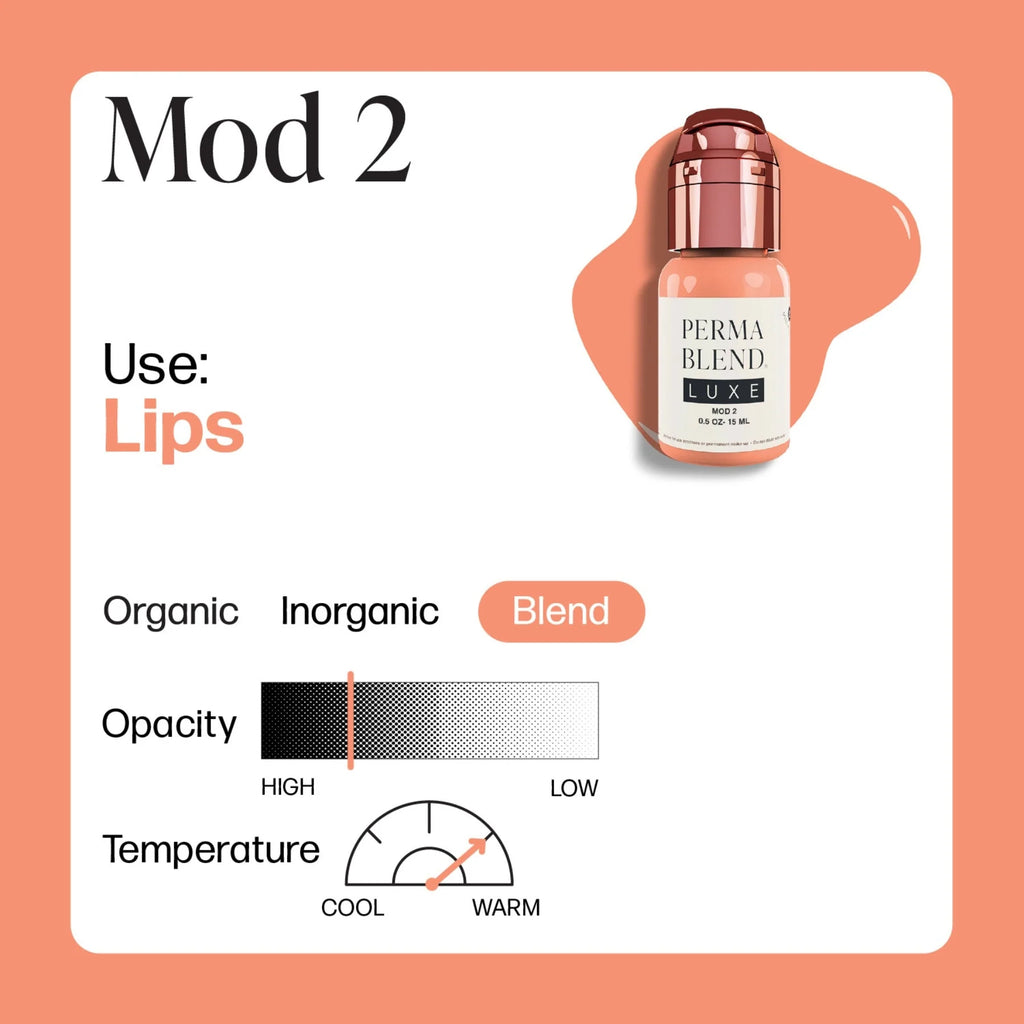Lip Pigment – Perma Blend LUXE  Lip Shades | Lip Color Embody MOD 2 15ml by Carla Ricciardone | Lip Shades Collection | PMU Lip Blush & Modern Neutral Lip Color