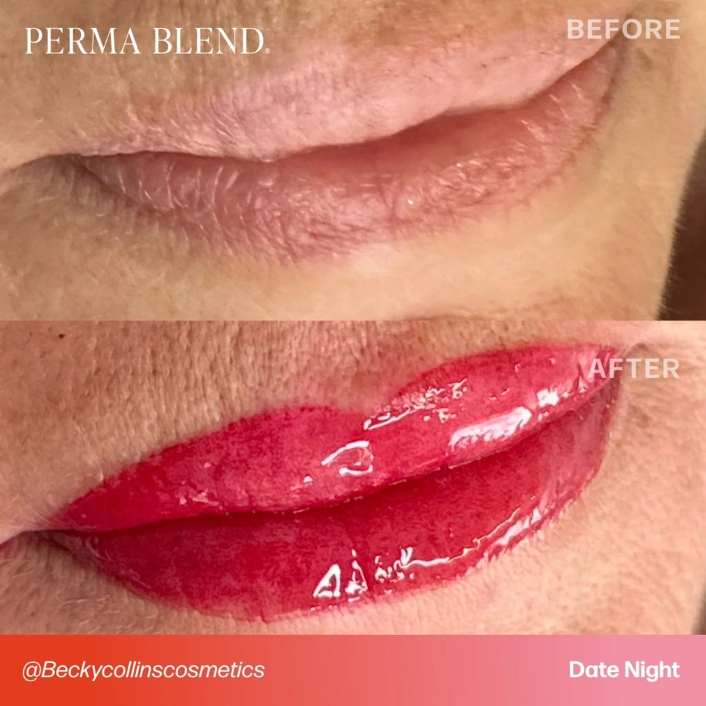 Lip Pigments – Perma Blend Lip Pigment Date Night 15ml | Perma Blend Professional PMU Lip Blush Pigment for Lip Neutralization, Lip Correction, Lip Tattoo & Semi Permanent Makeup Ink