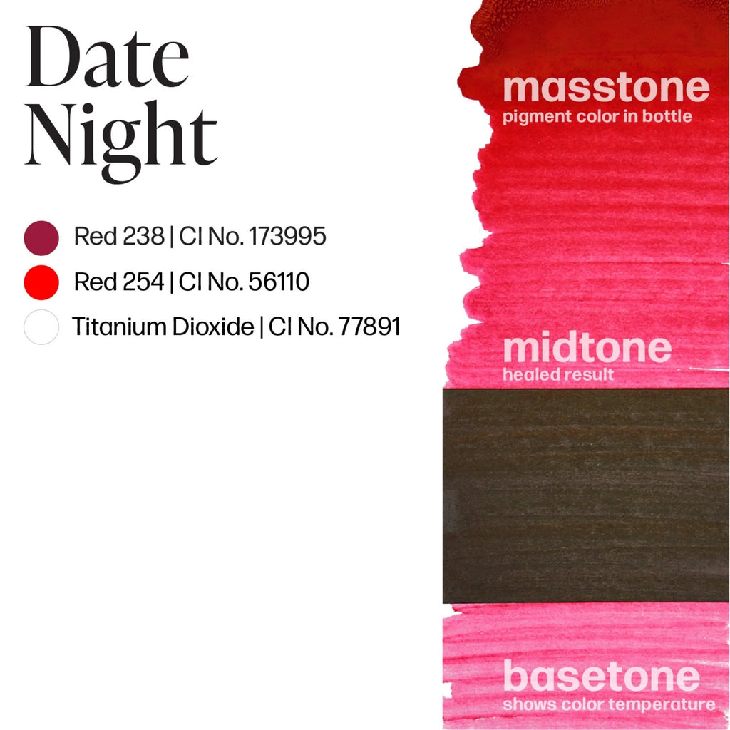 Lip Pigments – Perma Blend Lip Pigment Date Night 15ml | Perma Blend Professional PMU Lip Blush Pigment for Lip Neutralization, Lip Correction, Lip Tattoo & Semi Permanent Makeup Ink