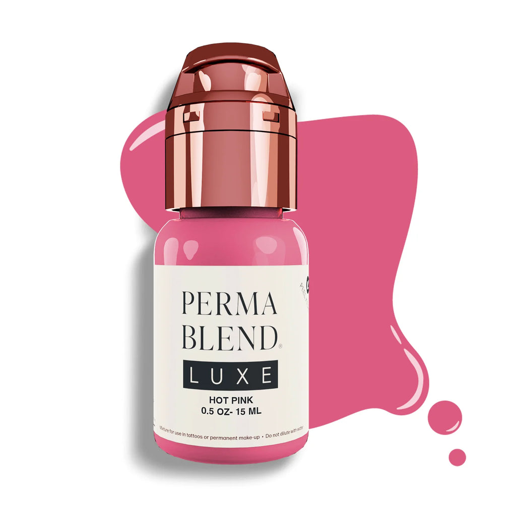 Lip Pigment – Perma Blend LUXE Lip Pigment Hot Pink 15ml | Lip Blush Pigment, Lip Tattoo Ink, SPMU Lip Color, Semi Permanent Makeup Lip Shade