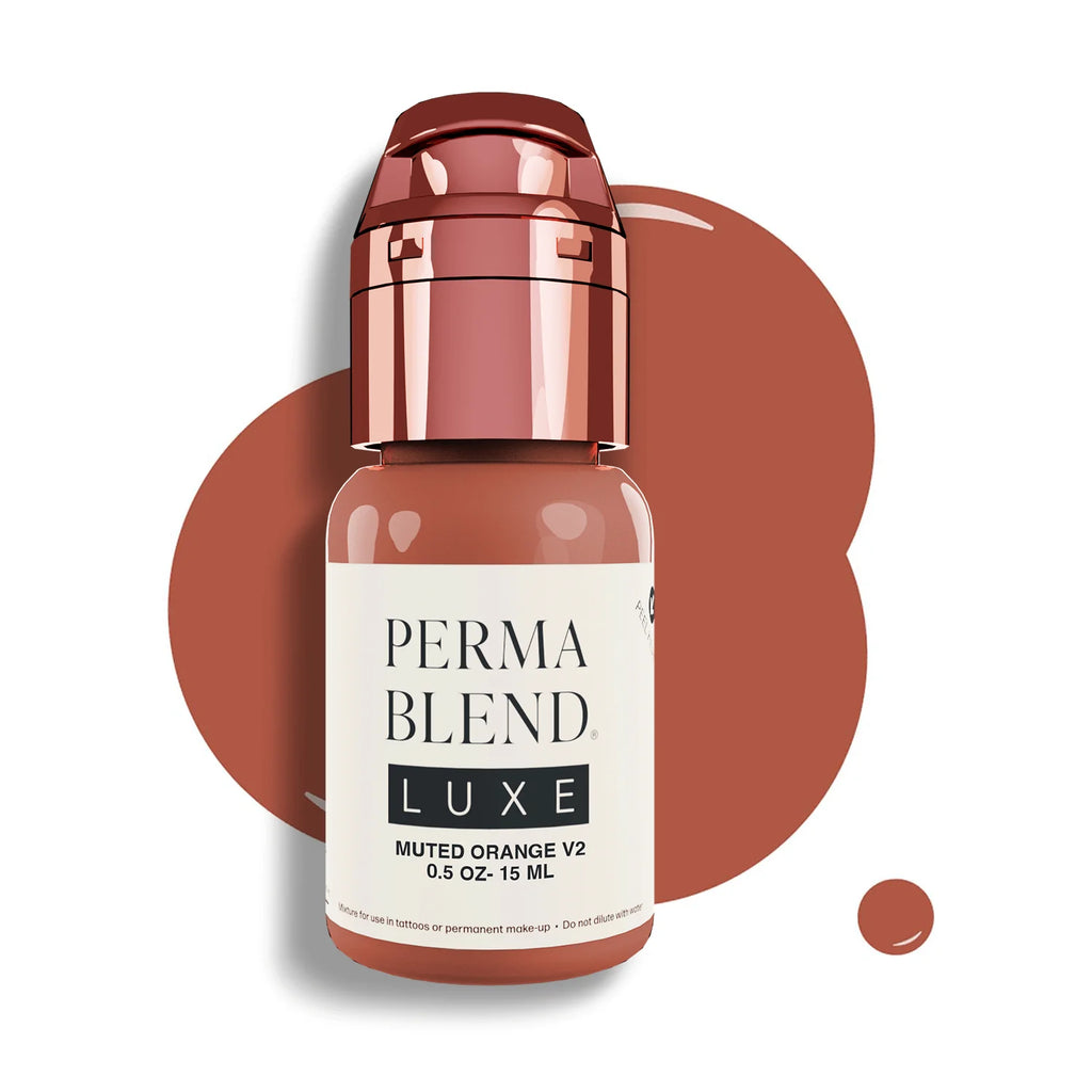 Lip Pigment – Perma Blend Luxe Lip Pigment – Muted Orange 15ml | Professional PMU Lip Colour Pigment for Lip Blush, Neutralization & Permanent Makeup Lip Tattooing