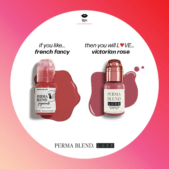 Lip Pigment – Perma Blend LUXE Lip Pigment Victorian Rose 15ml | Lip Blush Pigment, Lip Tattoo Ink, SPMU Lip Color, Semi Permanent Makeup Lip Shade