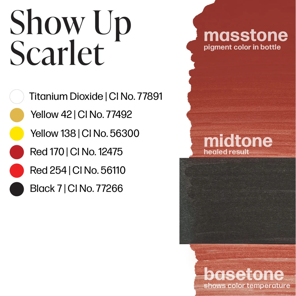 Areola Pigment – Perma Blend LUXE Show Up Scarlet 15ml | Areola Color Pigment, SPMU Areola Tattoo Ink, Medical Tattooing Pigment, Nipple Areola Restoration Ink