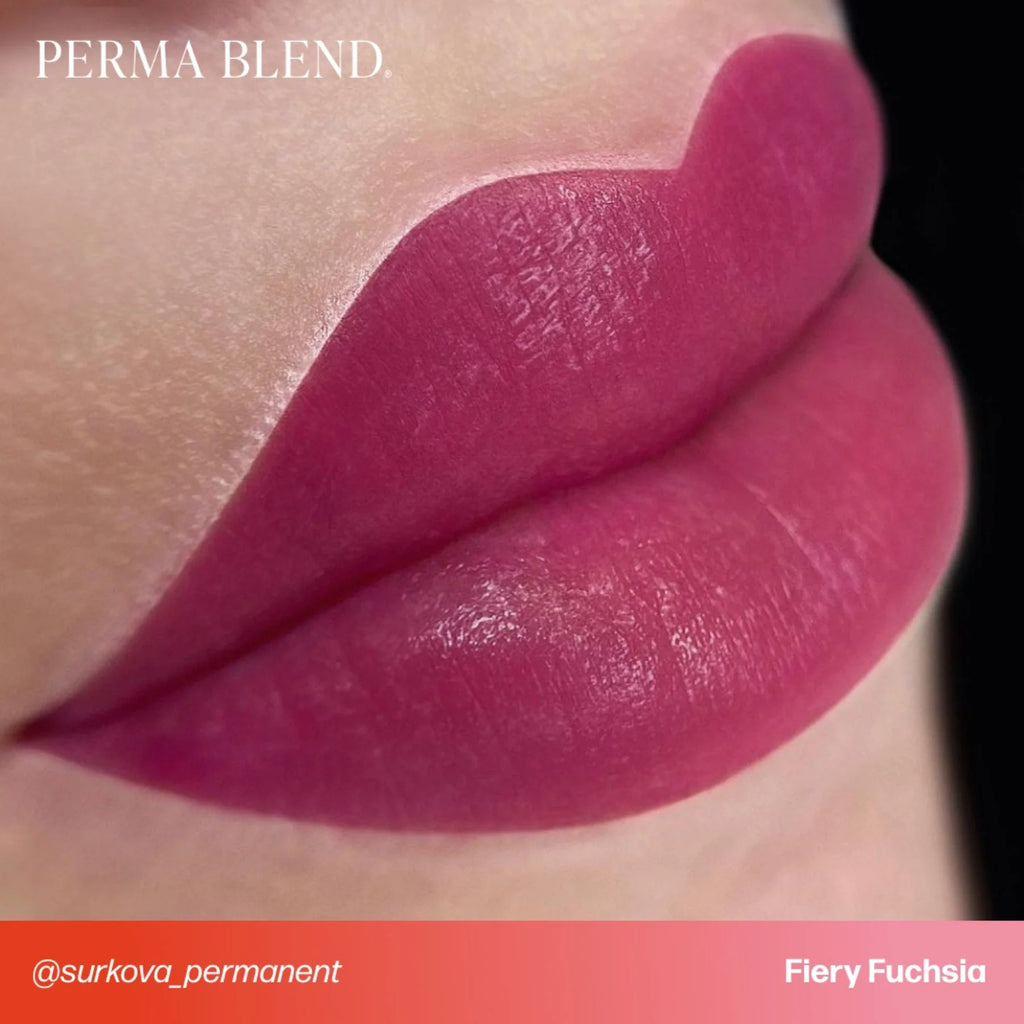 Lip Pigments – Perma Blend Lip Pigment Fiery Fuchsia 15ml | Perma Blend Professional PMU Lip Blush Pigment for Lip Neutralization, Lip Correction, Lip Tattoo & Semi Permanent Makeup Ink