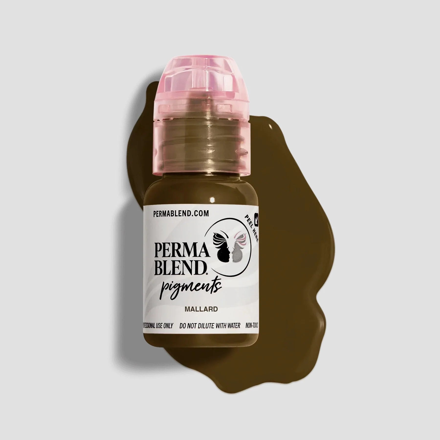 صبغة الحواجب - Mallard 15ml Perma Blend | حبر حواجب SPMU للمكياج الدائم للميكروبليدنج وحواجب الأومبري والحواجب البودرة | صبغة احترافية باللون البني البارد