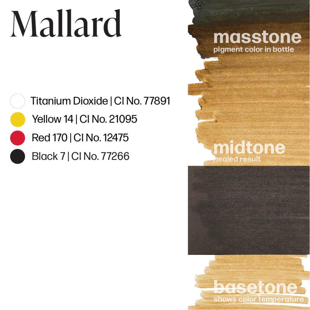 صبغة الحواجب - Mallard 15ml Perma Blend | حبر حواجب SPMU للمكياج الدائم للميكروبليدنج وحواجب الأومبري والحواجب البودرة | صبغة احترافية باللون البني البارد