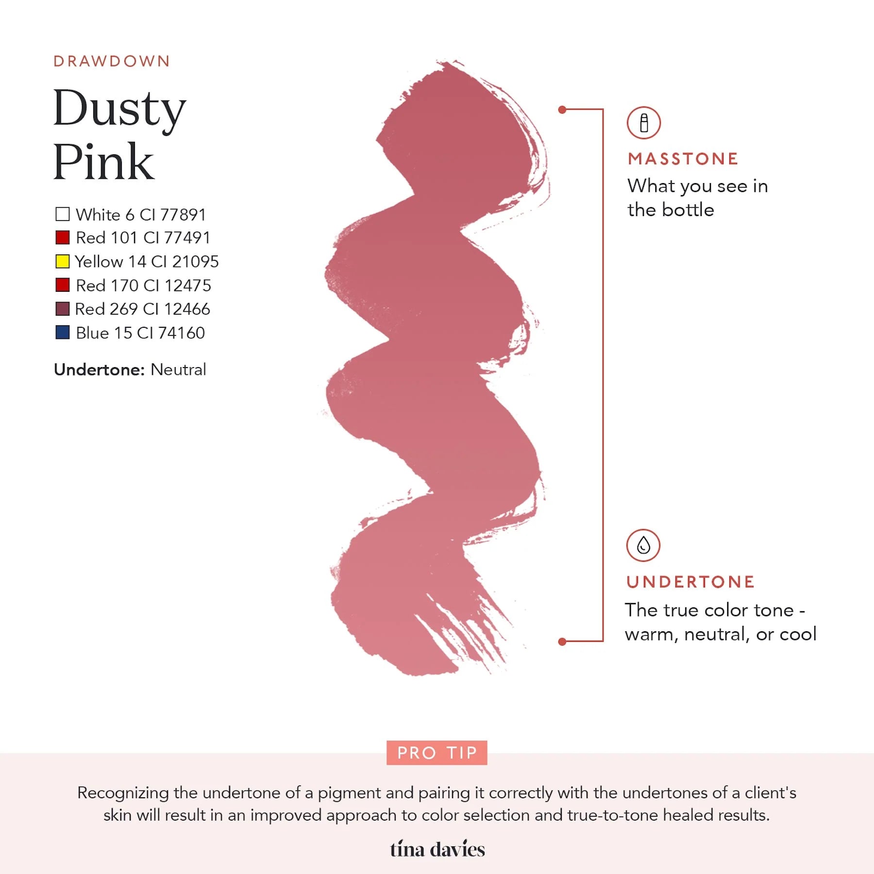 Lip Pigments – Envy Lip Pigments Dusty Pink 15ml | Tina Davies x Perma Blend Luxe Professional PMU Lip Blush Pigment for Lip Neutralization, Lip Correction & Lip Tattoo Ink