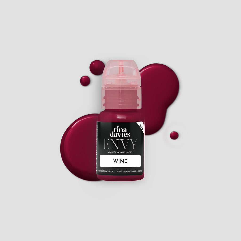 Lip Pigments – Envy Lip Pigments Wine 15ml | Tina Davies x Perma Blend Luxe Professional PMU Lip Blush Pigment for Lip Neutralization, Lip Correction & Lip Tattoo Ink