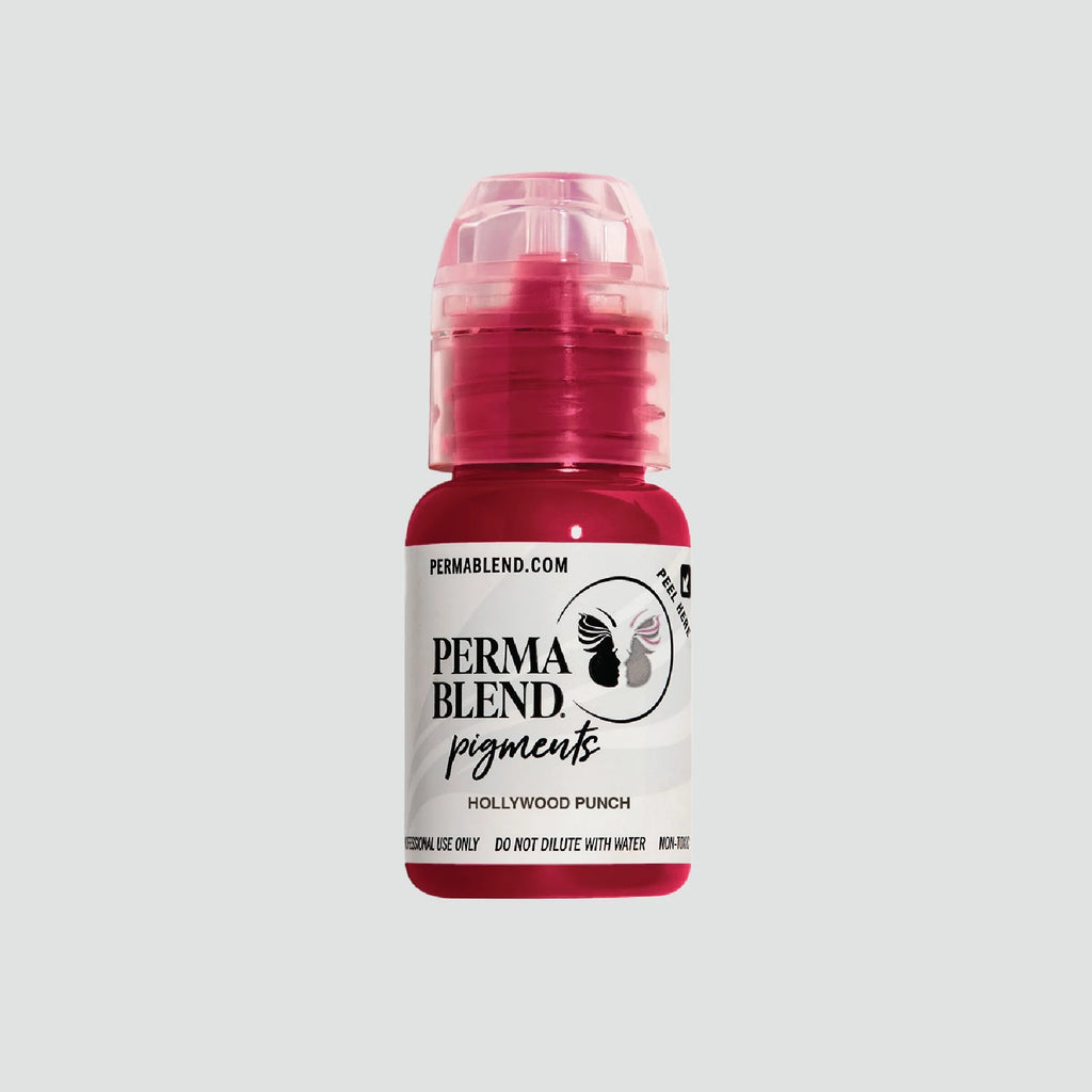 Lip Pigments – Perma Blend Lip Pigment Hollywood Punch 15ml | Perma Blend Professional PMU Lip Blush Pigment for Lip Neutralization, Lip Correction, Lip Tattoo & Semi Permanent Makeup Ink