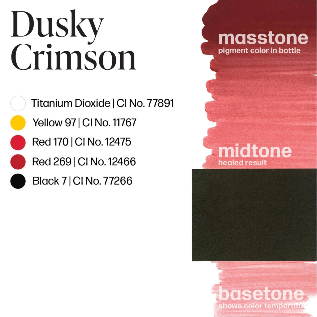 Lip Pigments – Perma Blend Lip Pigment Dusky Crimson 15ml | Perma Blend Professional PMU Lip Blush Pigment for Lip Neutralization, Lip Correction, Lip Tattoo & Semi Permanent Makeup Ink