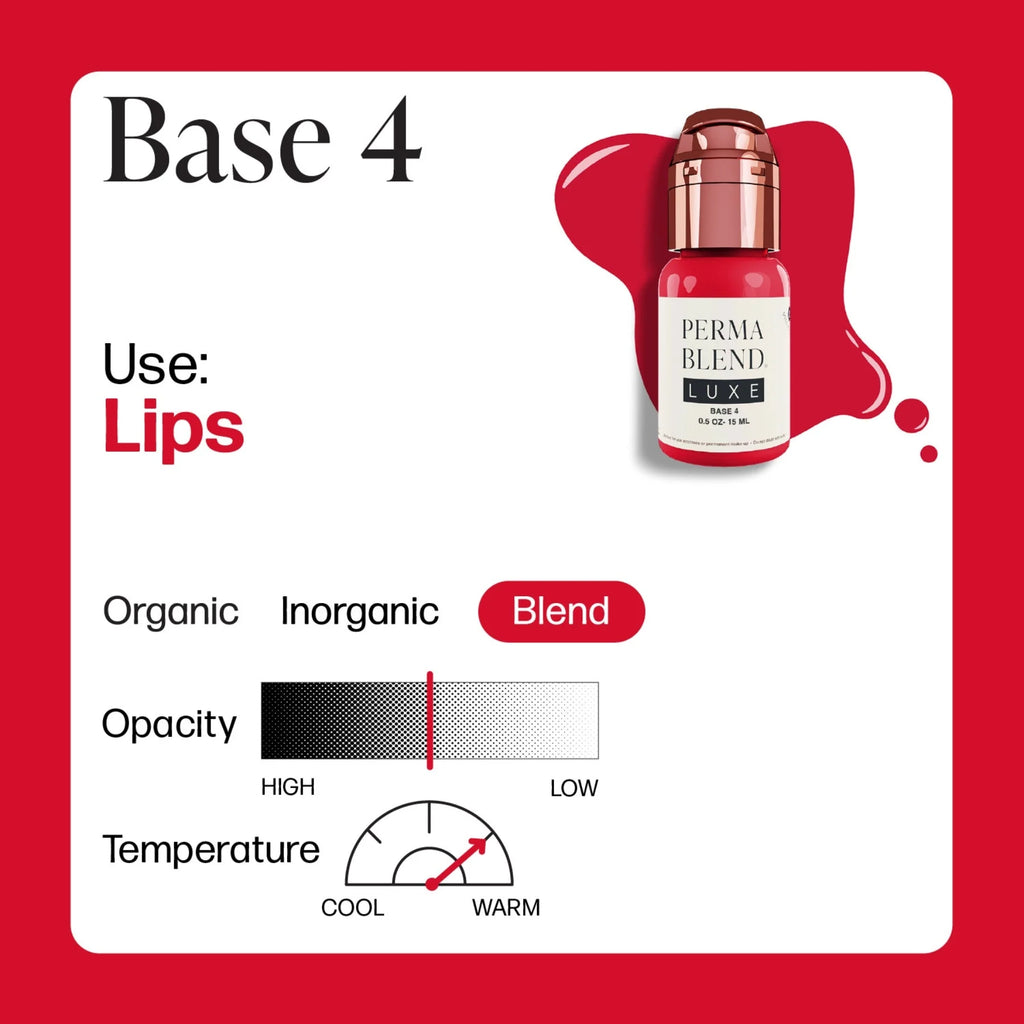 Lip Pigment – Perma Blend LUXE Embody Base 4 15ml by Carla Ricciardone | Lip Shades Collection | PMU Lip Blush & Neutral Base Lip Color