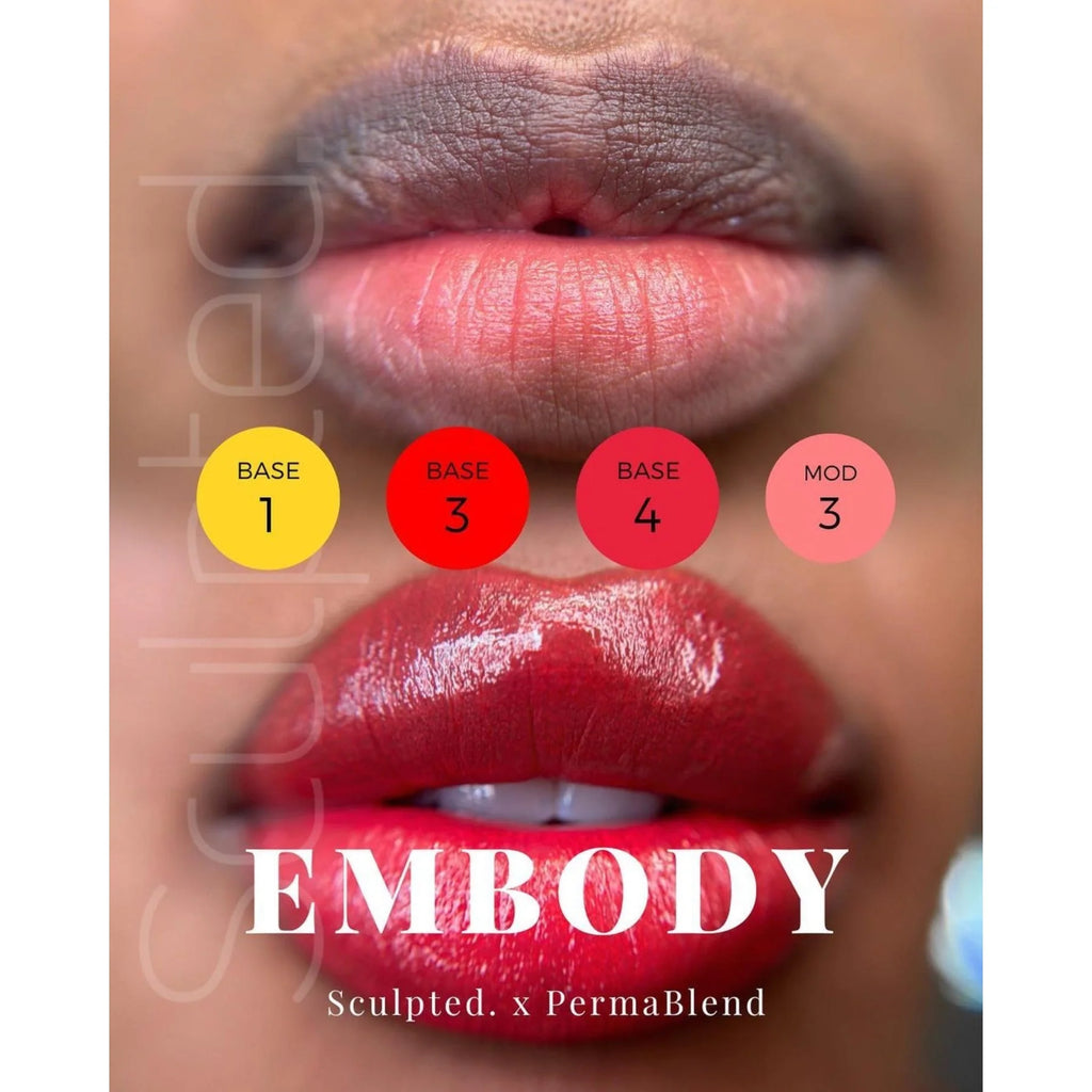 Lip Pigment – Perma Blend LUXE Embody Base 4 15ml by Carla Ricciardone | Lip Shades Collection | PMU Lip Blush & Neutral Base Lip Color