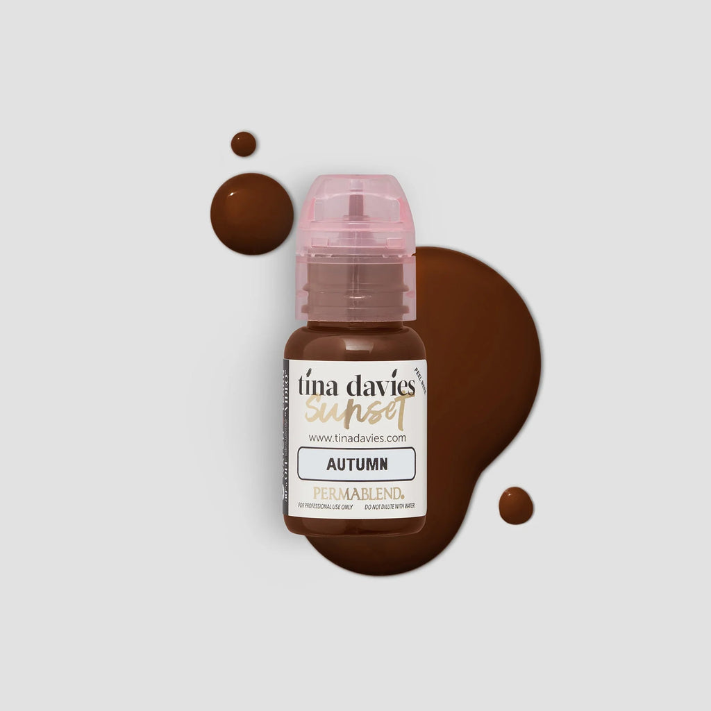 Eyebrow Pigment – Autumn 15ml Sunset Brow Pigments - Perma Blend | Permanent Makeup SPMU Eyebrow Ink for Microblading, Ombré Brows & Powder Brows | Professional Pigment